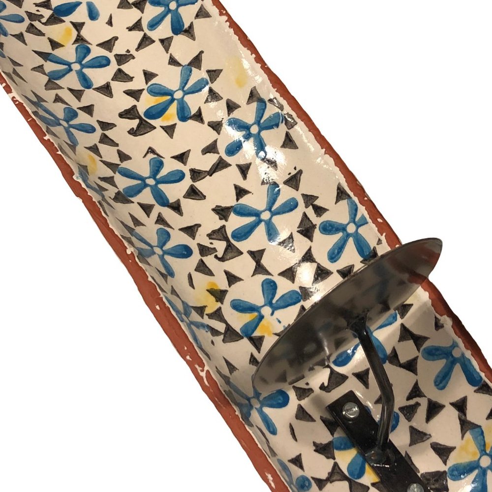 Candle Wall Sconce Roof Tile Wall Decor 19" x 6"